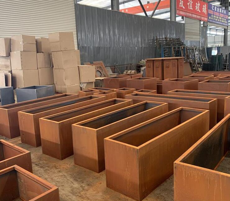 谢通门耐候钢板花箱